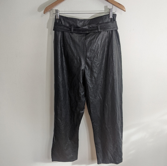NEW Commando Faux Leather Paperbag Pants Black XL - Picture 6 of 7
